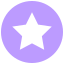 Purple circle with white star Icon